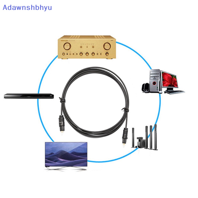 Adhyu 1M 2M 3M 5M 8M 10M Digital Audio Fiber Optik Kabel Audio PC TV DVD Stereo ID