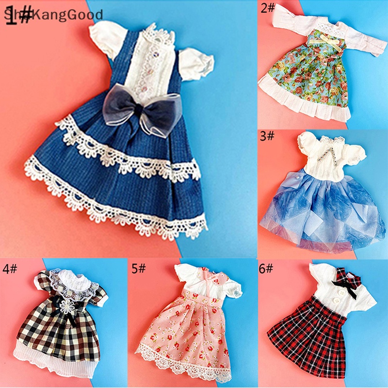 Selip 30cm Aksesoris Boneka1Per6 12 ''Boneka Baju Setelan Dress Princess Boneka Dressup Mainan SKK