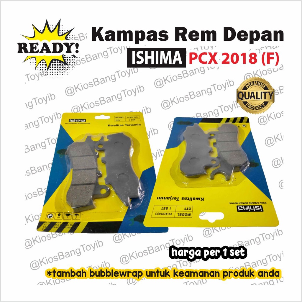 Kampas Rem Depan/Discpad Honda PCX 2018 (F) (-Ishima)