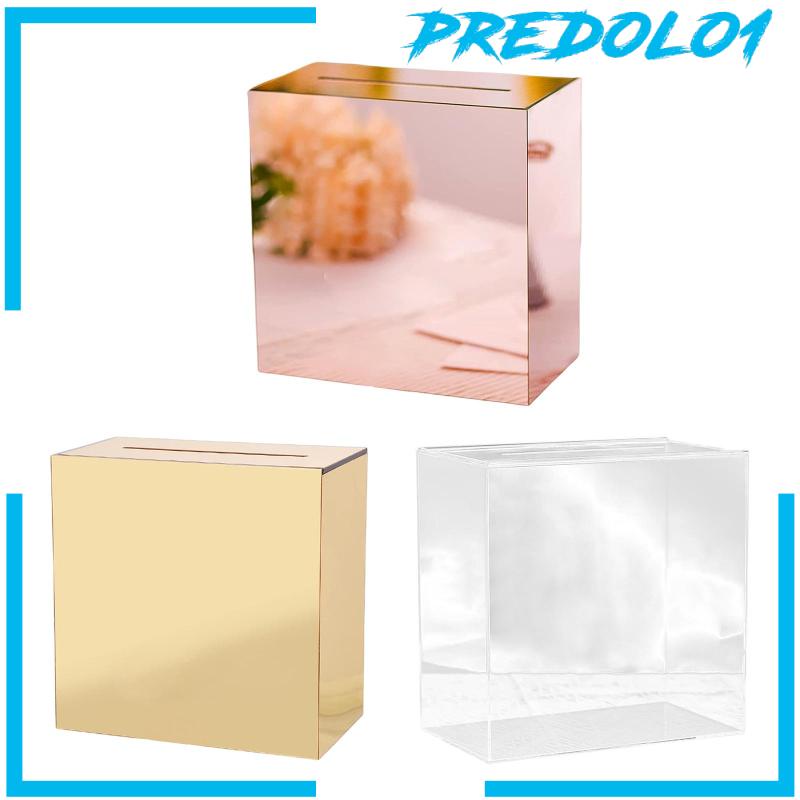 [Predolo1] Kotak Akrilik Tahan Lama Box Kartu Untuk Baby Shower Resepsi Pernikahan Ulang Tahun