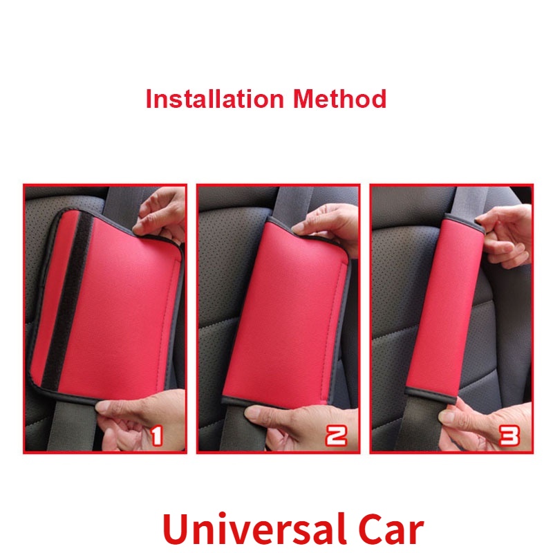 Cover Sabuk Pengaman Mobil Universal Sabuk Pengaman Kulit Universal Untuk Mobil Pelindung Bahu Otomatis Tali Pad Cushion Cover Aksesoris Mobil