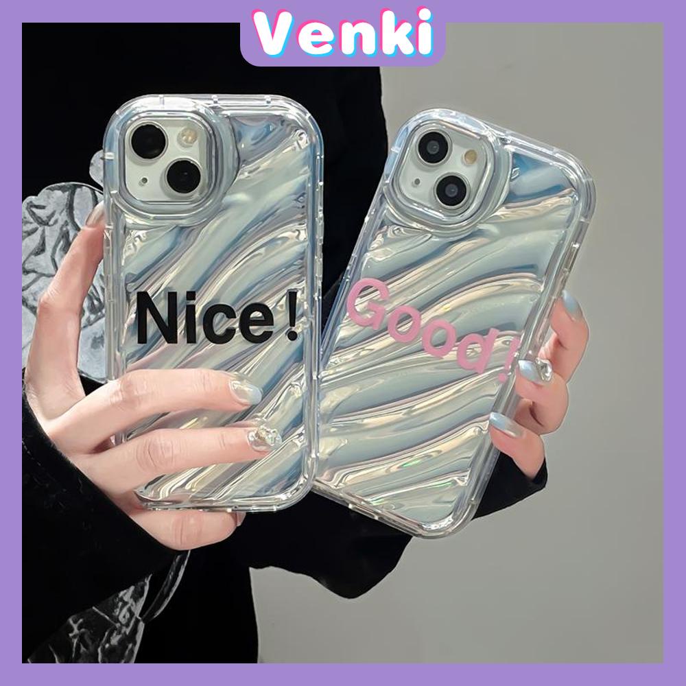 VENKI - For iPhone 11 iPhone Case Laser Reflective Transparent Phone Case TPU Soft Shockproof Airbag Case Protection Nice Good Compatible with iPhone 14 13 Pro max 12 Pro Max xr xs