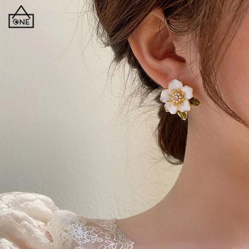 COD❤️Anting Tusuk Motif Bunga Gaya Korea Fashion Untuk Wanita-A.one