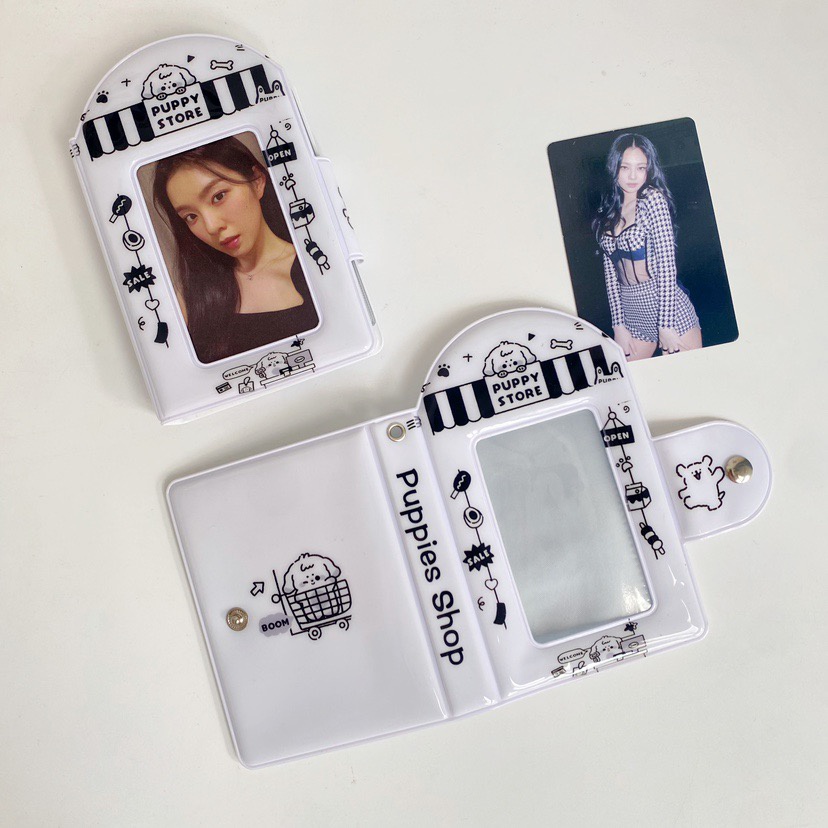 28saku Lucu Puppy Album Foto PP Mini 3inch Idol Card Holder Kartun Penyimpanan Photocard LOMO Cards Collection Book