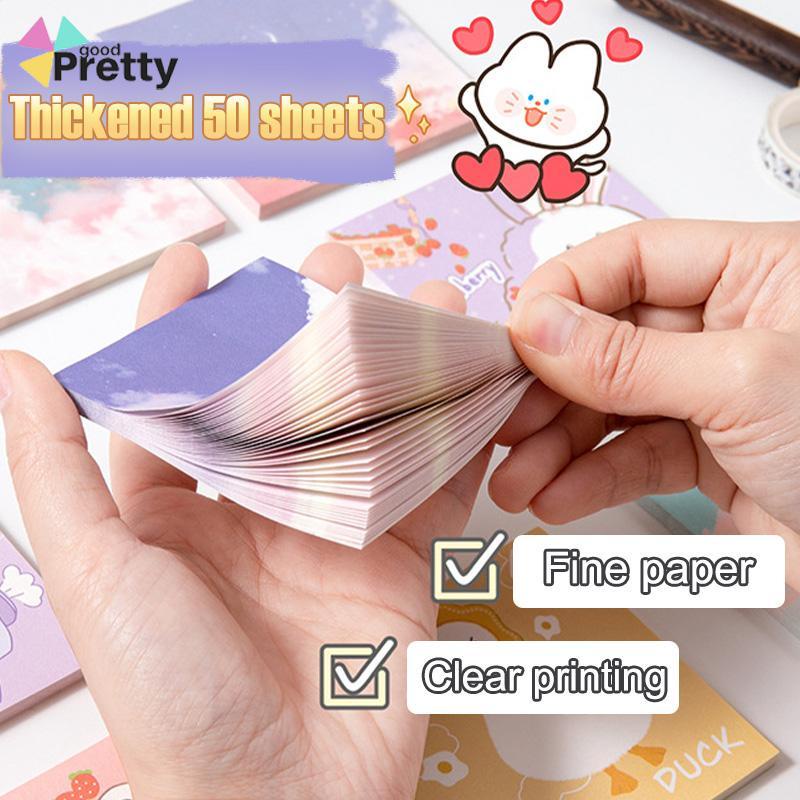 Ins Sticky Note Girls Heart Cute Sticky Note Style Student Stationery Sticky Notes Minimalis - PD