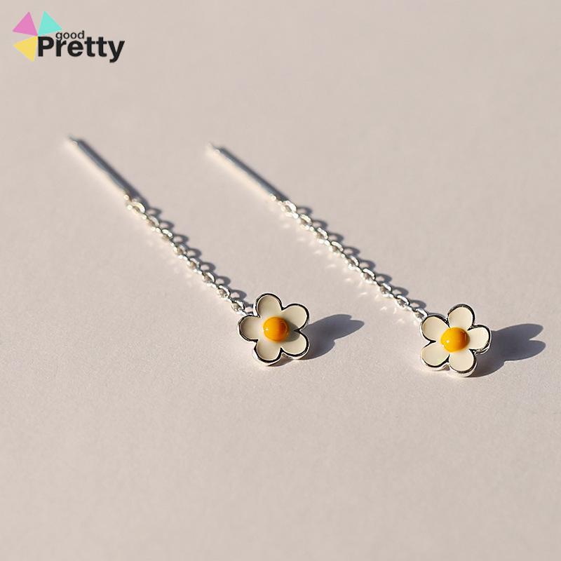 Pure silver elk candle earchain simple lovely earrings Girl Jewelry Gift S925 - PD