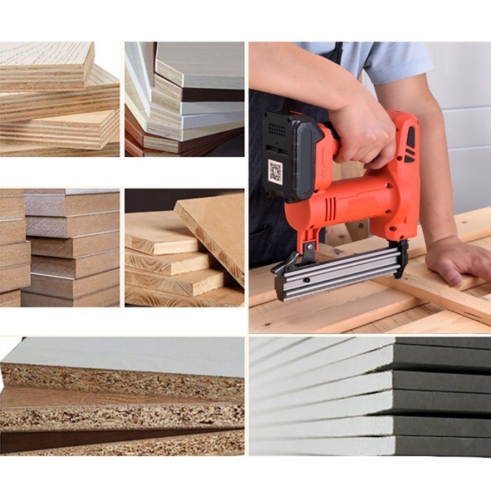 JLD Mesin Tembak Paku Nail Gun Tipe F30 Cordless 2 Baterai 48V