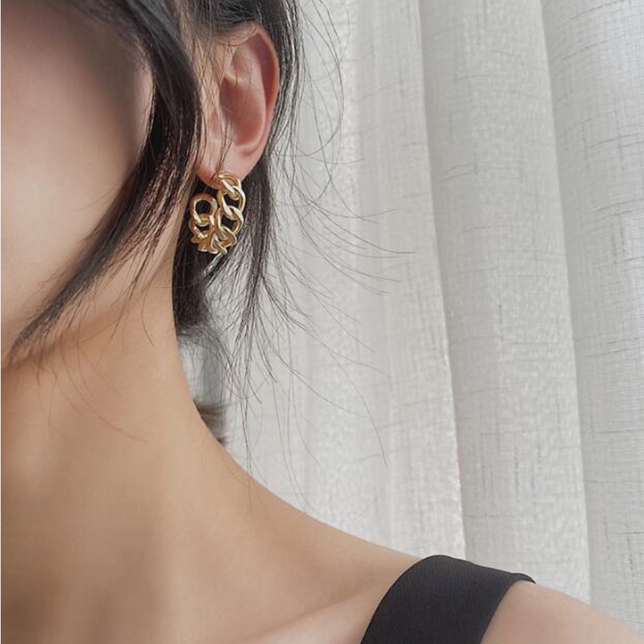 Anting Stud E6190 ROPE 02 Korea Fashion Women Earring Giwang Tindik Aksesoris