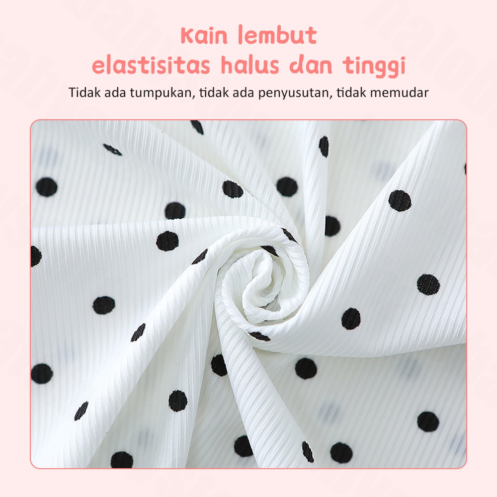 Halobaby Baju tidur anak lengan pendek/Piyama Rumah Sutra Es anak/set pakaian anak perempuan