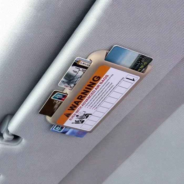 Tempat Kartu E-Toll e-Money ATM Card Sun Visor Holder