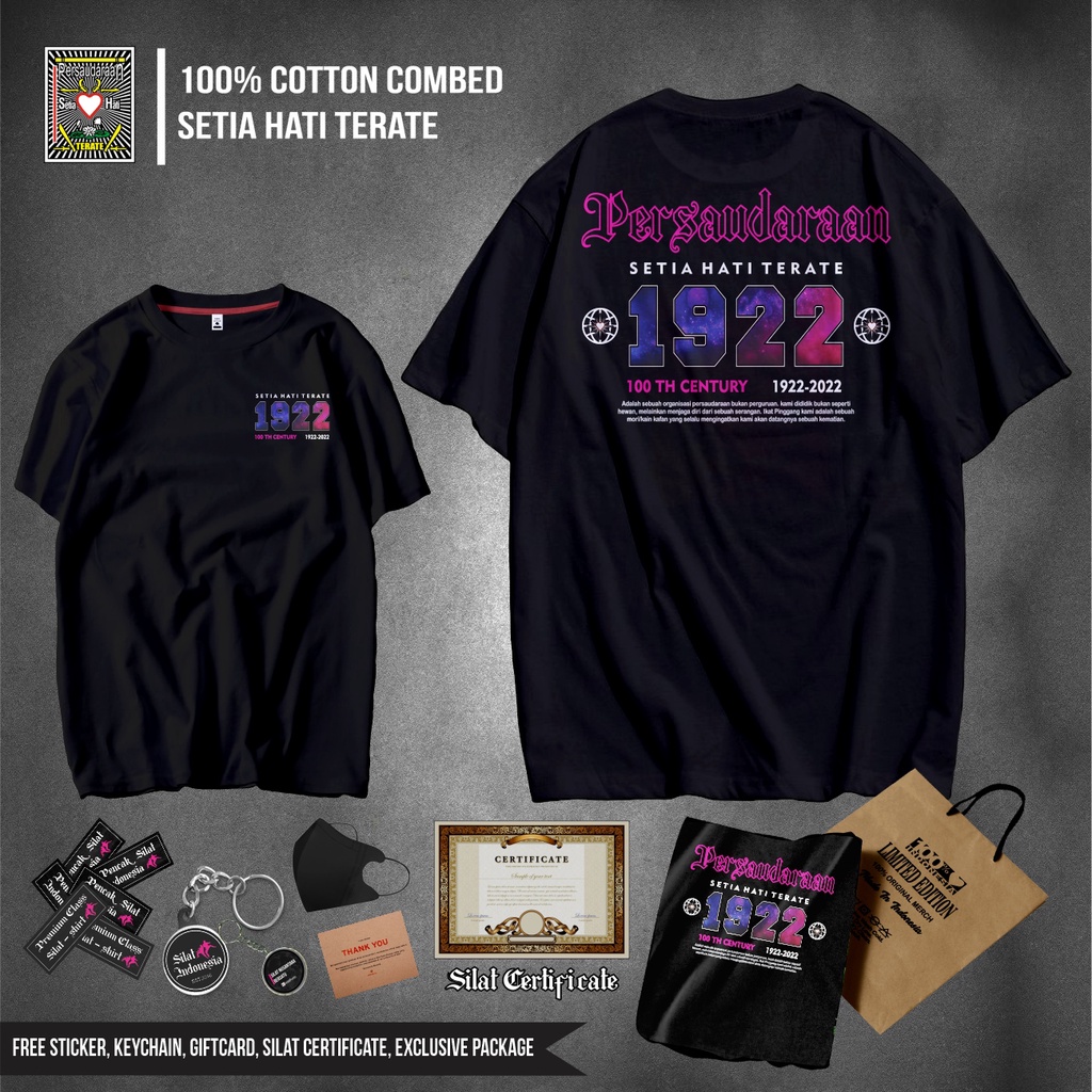 Kaos Setia Hati Terate Shorenk Terjal Raja Tega Sh 1922-2022