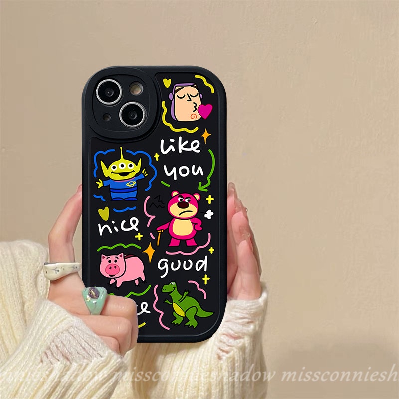 Kartun Toy Story Alien Buzz Lightyear Case Untuk Infinix Hot 10 Lite 10T 11 10s 11s Note8Panas 10s 11s 10 11 10T 9main Cerdas6 5lembut Tpu Babi Lucu Strawberry Bear Manyo Penutup Belakang