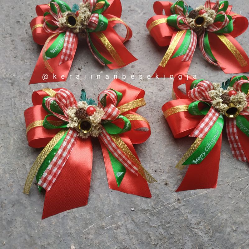 

( NATAL 2022 ) BARANG READY PITA HAMPER NATAL-pita jadi-pita satin-pita murah-pita cantik-hiasan natal-pernak pernik natal