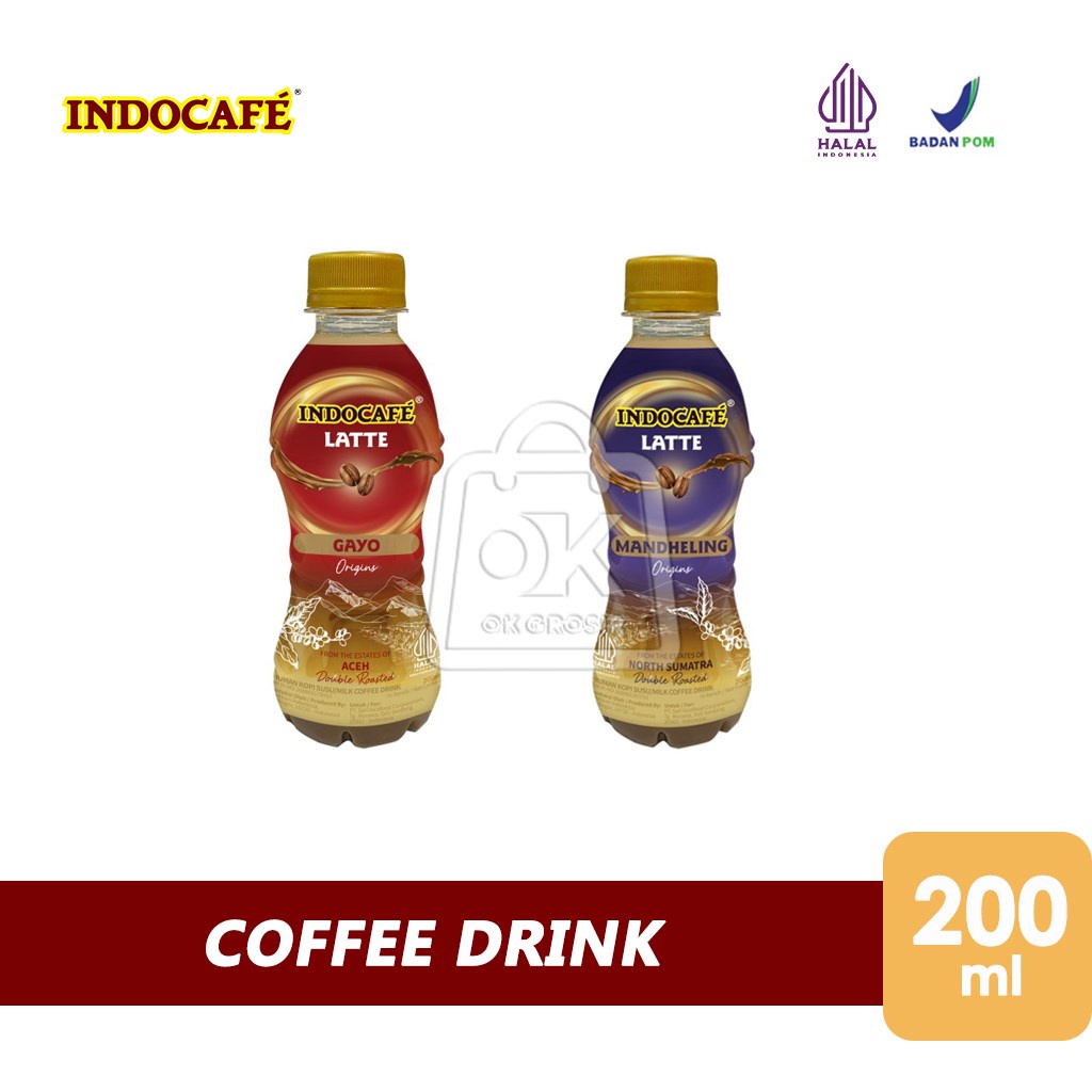 

Kopi Indocafe Latte Gayo Mandheling / Kopi Siap Minum (Botol 200ml)