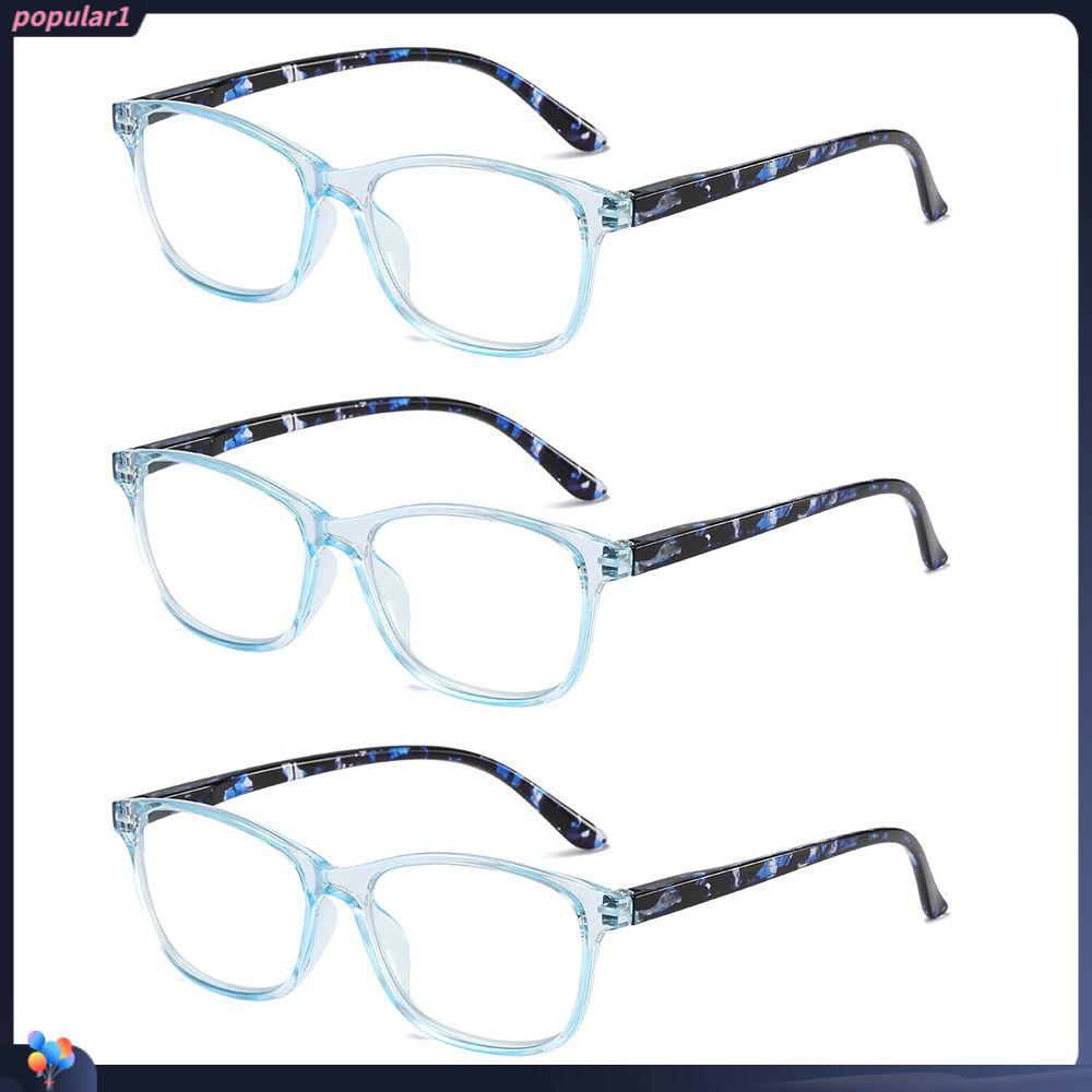 Populer Kacamata Baca Pria Wanita Portable Elegan Pelindung Mata Frame Ultra Ringan