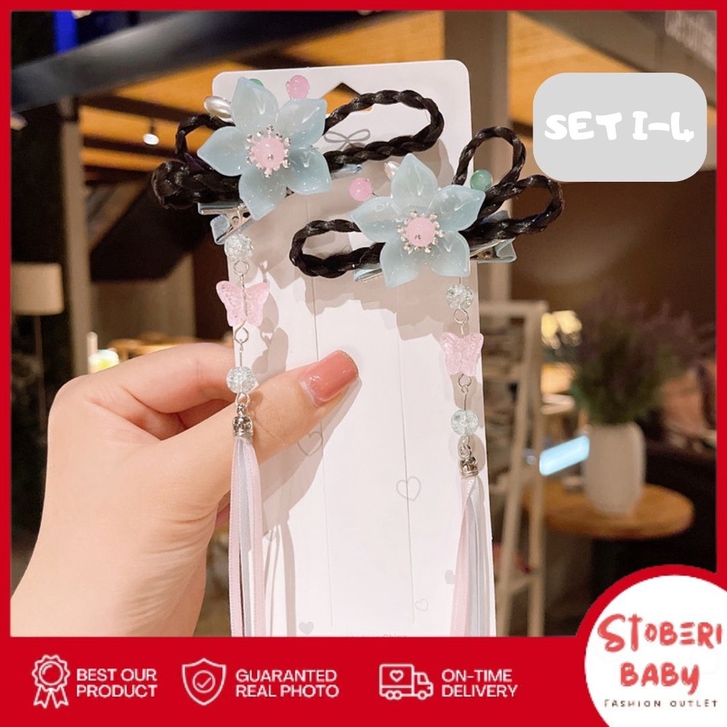 stoberi baby - JEPIT HUANZOU Set Jepit Korea Jepit Rambut Hair Clip Anak Perempuan