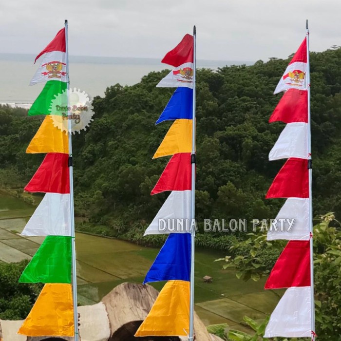 Bendera Umbul Umbul Garuda / Bendera Merah Putih Zig Zag 17 Agustus