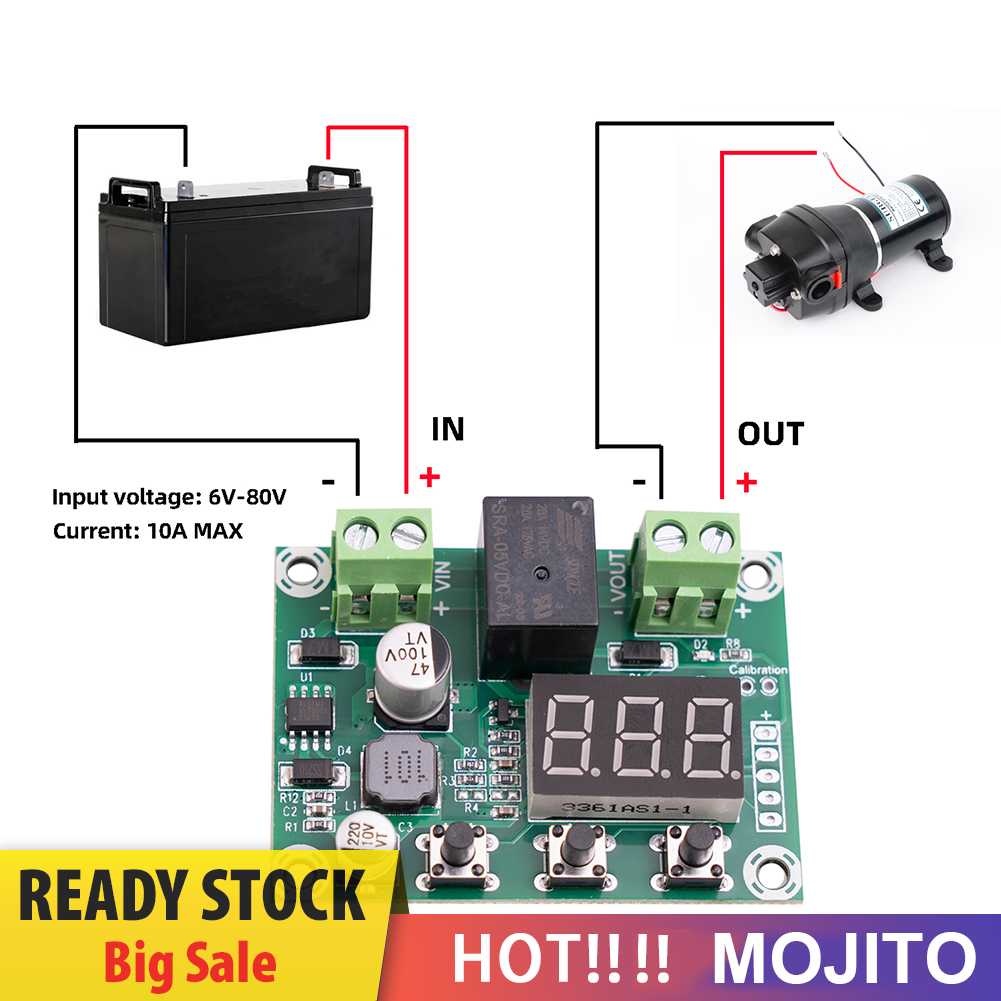 Papan Perlindungan Baterai DC6V-80V Battery DC Voltage Protection Module Output DC