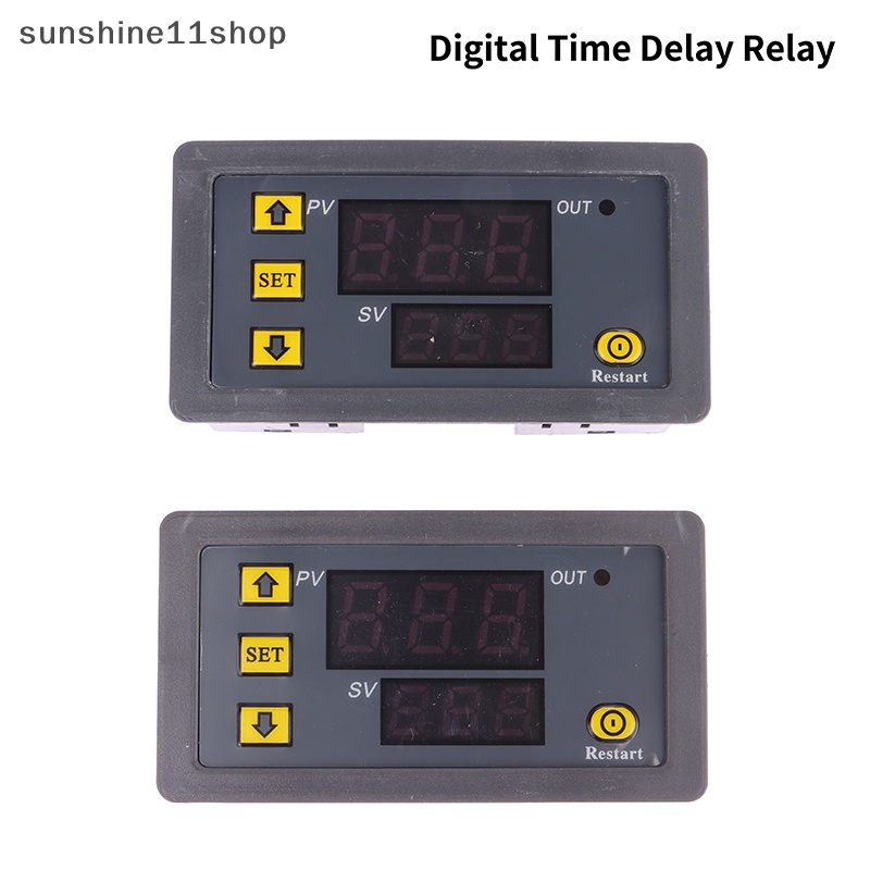 Sho Digital Time Delay Relay Display Cycle Timer Control Switch Adjustable Waktu N