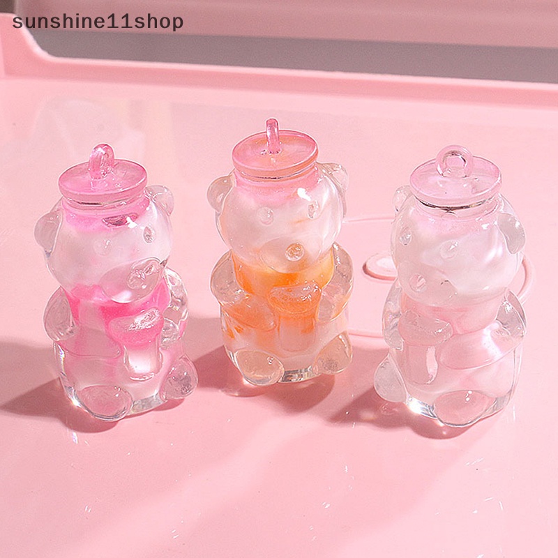 Sho Botol Beruang Resin Mini Luminous Glow In The Dark Miniatur Ornamen N