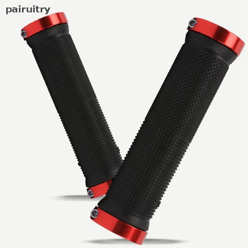 Prt 1pasang Grip Stang Sepeda Bersepeda Double Grips Sepeda Gunung Bar Karet MTB Grips PRT