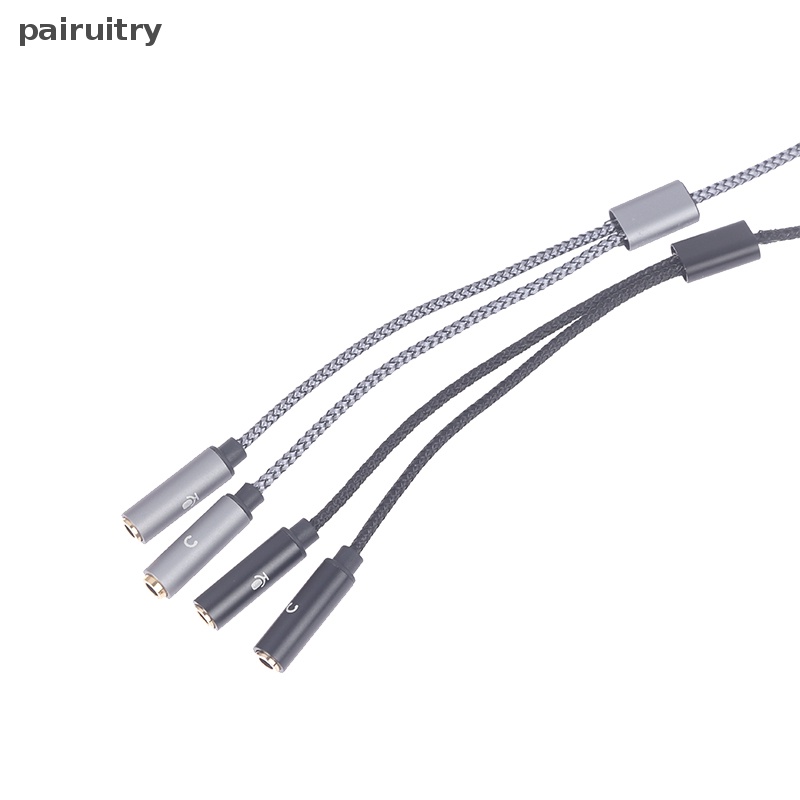 Prt Headphone Komputer Laptop 3.5mm 2-in-1 Adapter Kabel Handphone Adapter PRT