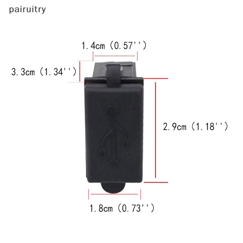 Prt 12V /24V Soket Charger Mobil USB Tunggal 5V 2.4A Power Adapter Untuk Motor PRT