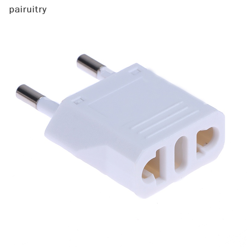 Prt 1Pc EU Euro KR Plug Adapter Converter US to EU Plug Adapter Travel Adaptor PRT