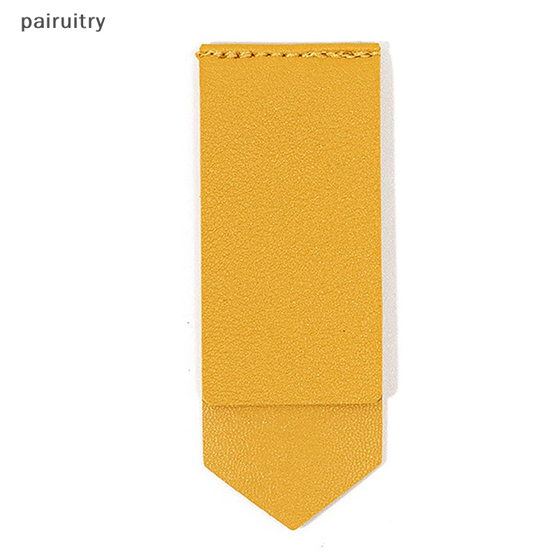 Prt Label Kulit PU Warna Solid Perpustakaan Siswa Alat Tulis Kulit Portabel Bookmark Halaman Kantor Bisnis Folder Untuk Membaca Kekasih PRT