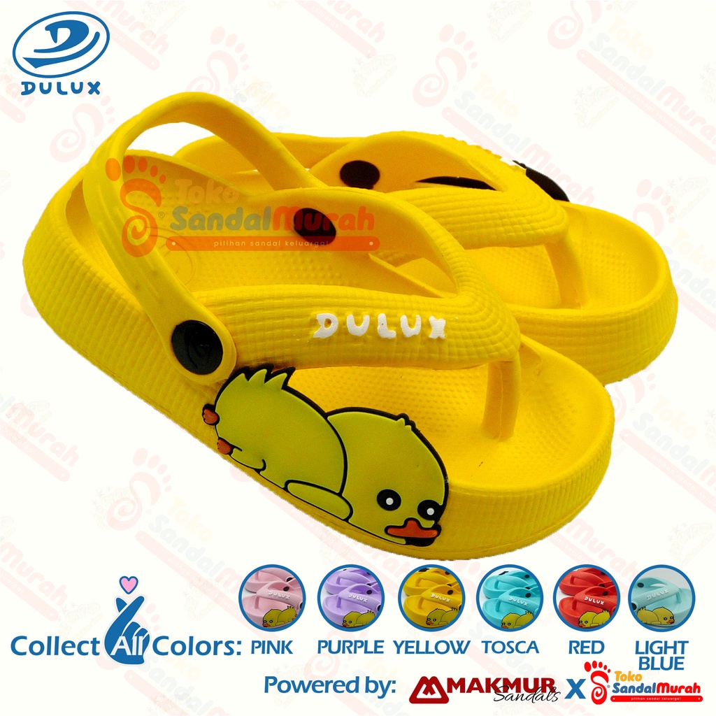 Toko Sendal Murah - Sandal Jepit Anak Tali Belakang Uk 20-25/ Sandal Anak Jepit Karakter Lucu / Sandal Jepit Karet Ringan / Sandal Anak Motif Bebek / Sandal Anak Lucu / Sandal Jepit Anak Kekinian / [Toko Sendal Murah Kids M 510 E ]