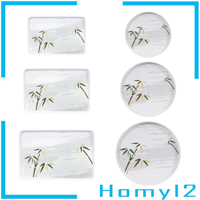 [HOMYL2] Platter Dining Tableware Breakfast Serving Tray Tempat Makan Cookies Snack Makanan