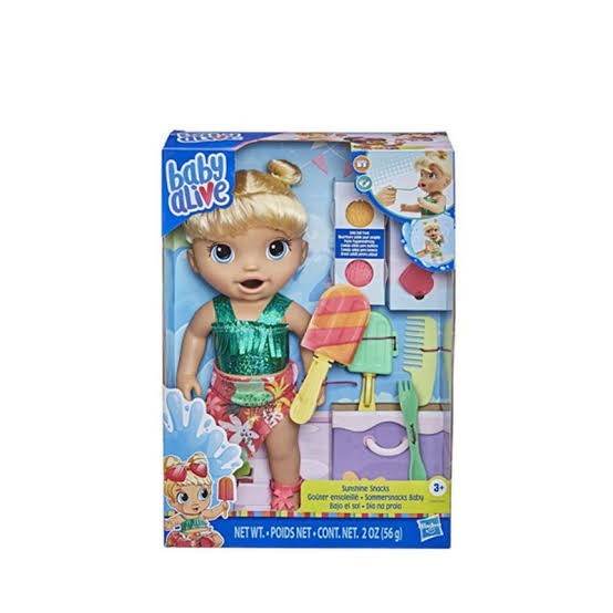 Baby Alive Sunshine snack Doll boneka bisa makan pipis pups
