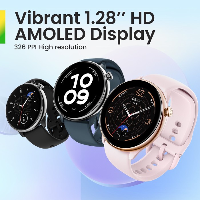 Amazfit GTR Mini Smart Watch Smartwatch Sport Fitness Runing Accurate GPS Tracking 5 ATM Waterproof Amoled Display Heart Rate Sleep Monitor Garansi Resmi