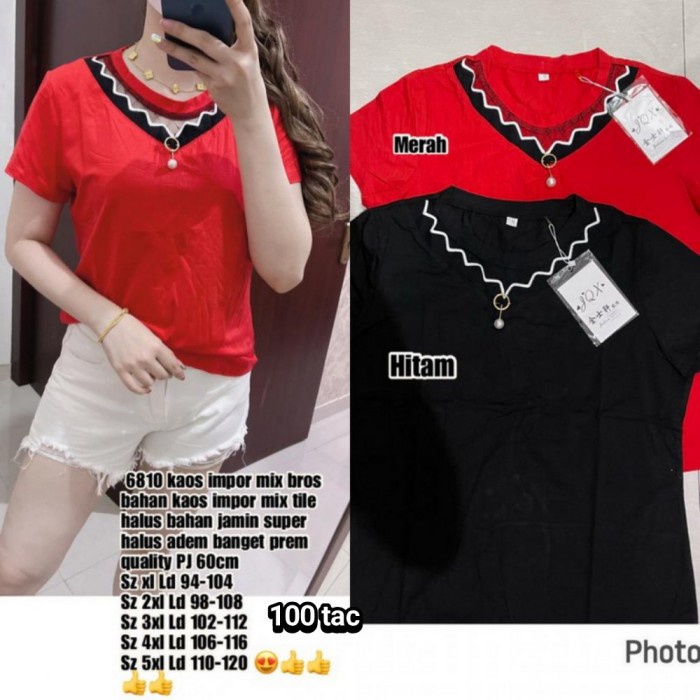 blouse TILE 6810 import 100 l xl xxl 3xl 4xl 5xl 6xl