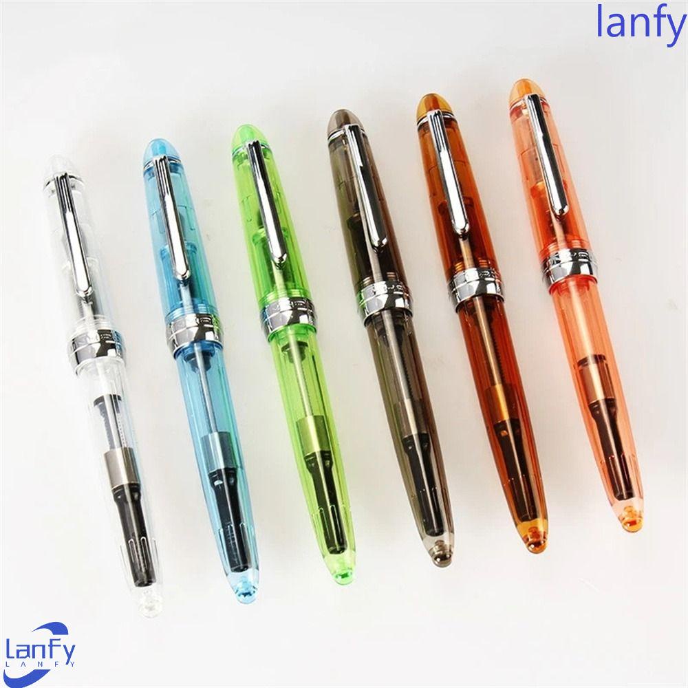 Lanfy 992pen Air Mancur Perlengkapan Kantor Kualitas Tinggi Alat Tulis Sekolah Klip Perak 0.5mm Mahasiswa Fountain Pen