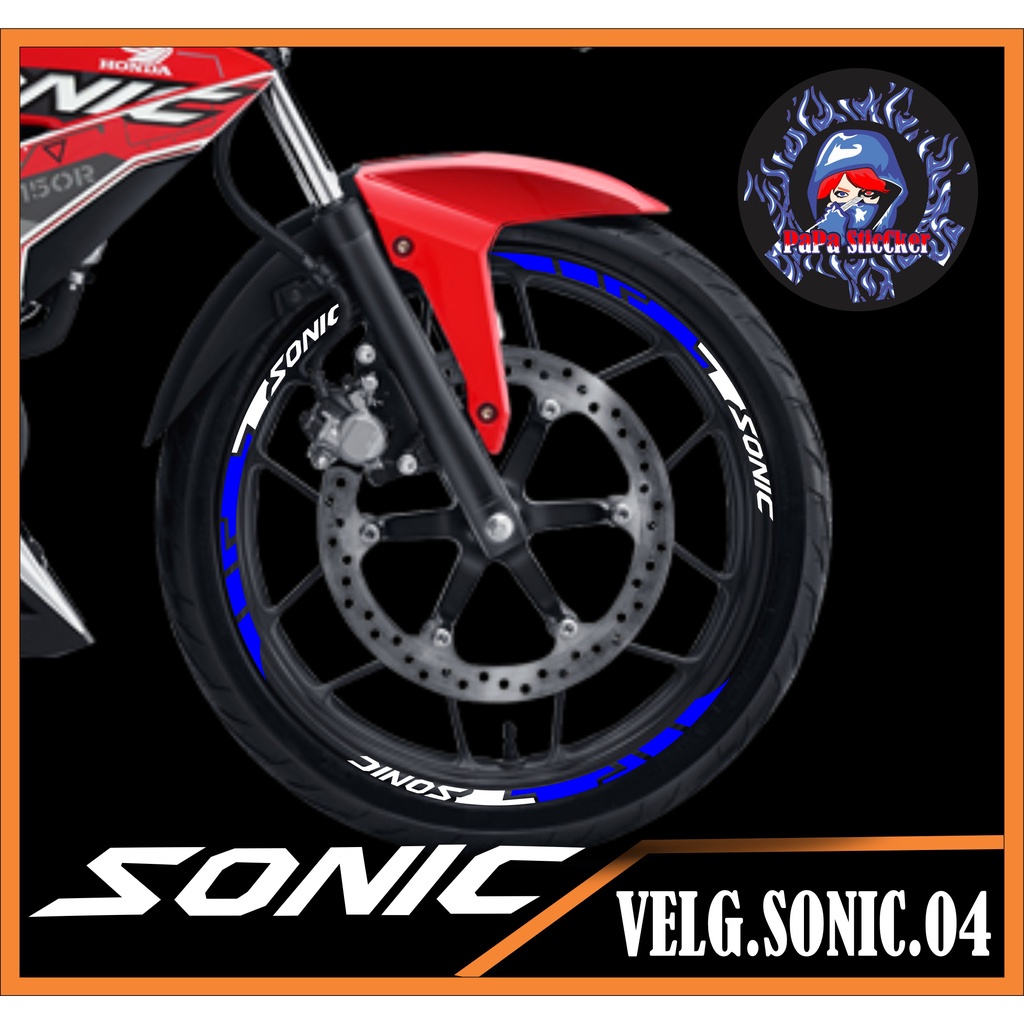 STIKER VELG SONIC CUTTING STICKER VELG SONIC CUTTING VARIASI HONDA SONIC LIS BAN/VELG 04