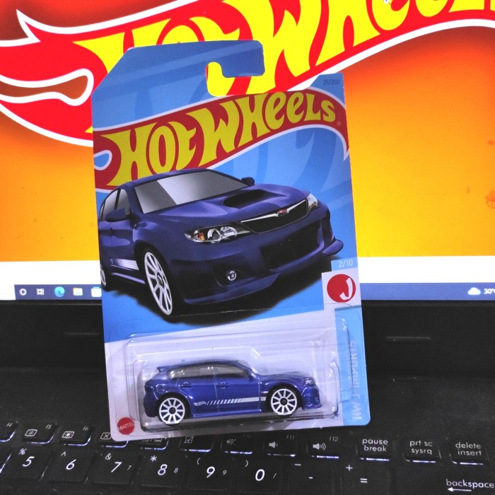IGS79 HOTWHEELS HOT WHEELS Subaru WRX STI biru A23 HKJ10