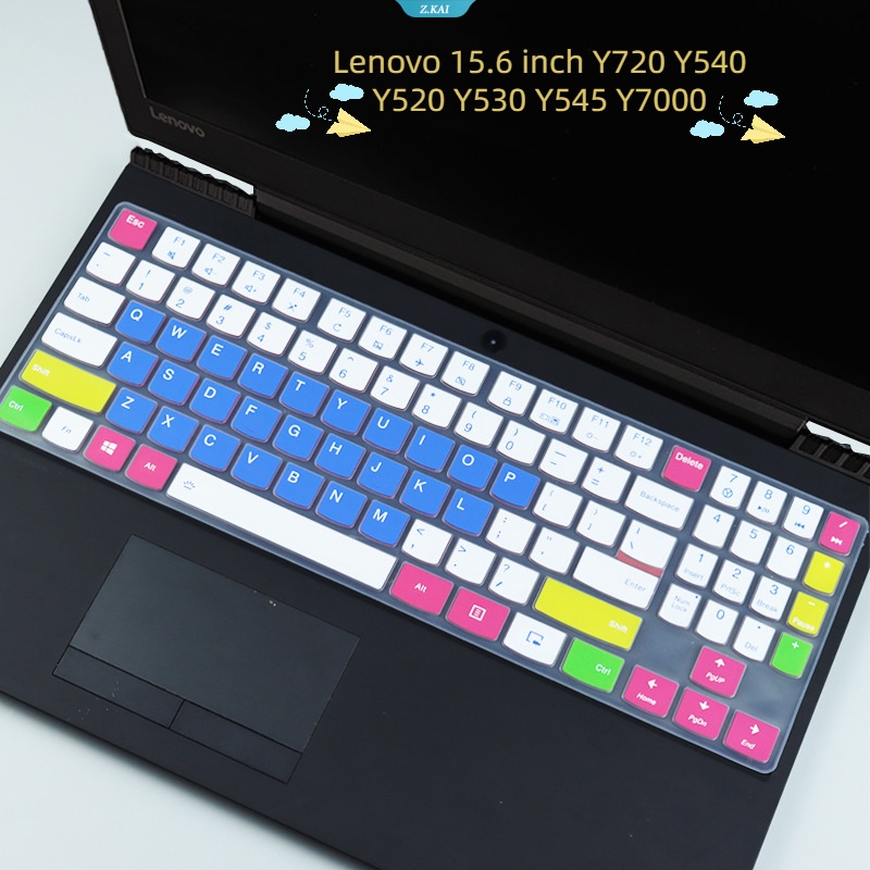 Casing Keyboard Komputer Lembut Nyaman Cocok Untuk Lenovo 15.6 Inch Y720 Y540 Y520 Y530 Y545 Y7000 Film Pelindung Tahan Air Silikon Film Keyboard Cakupan Penuh [ZK]