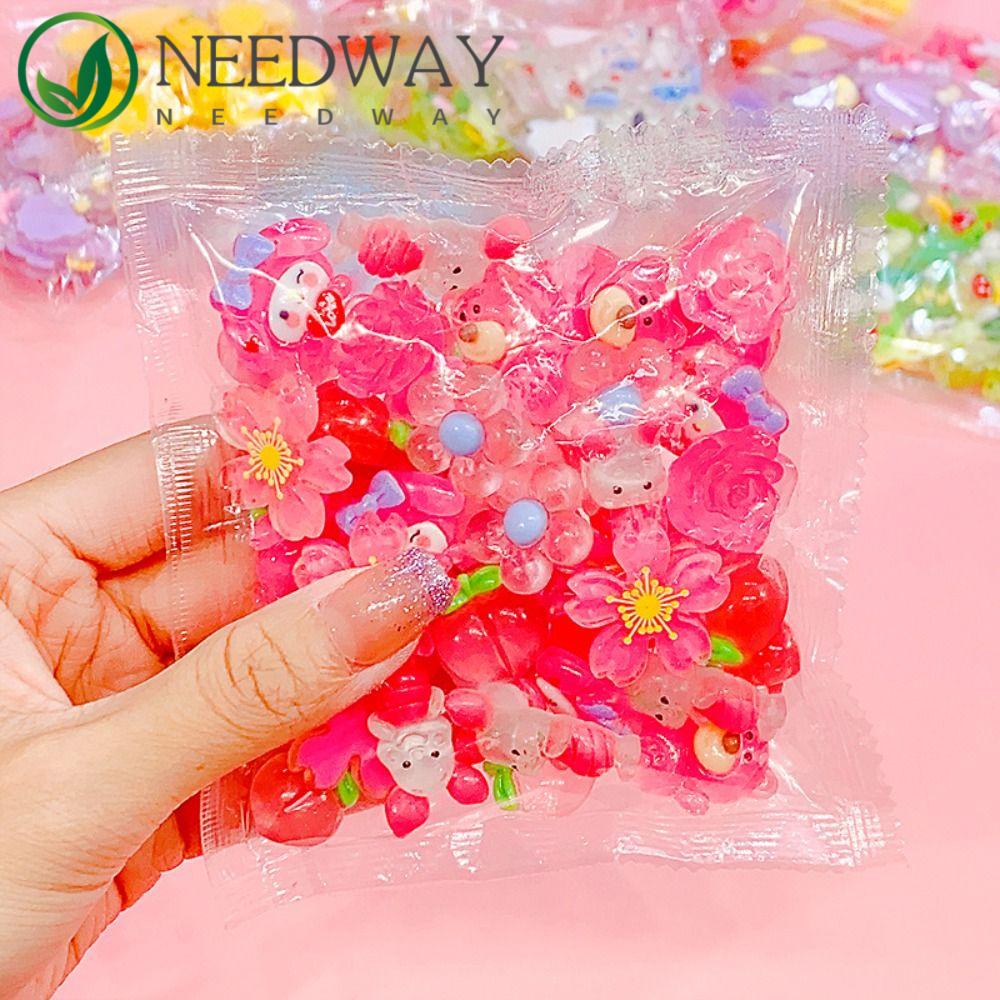 Needway  Diy Resin Patch Phone Case Aksesoris Dekorasi Diy Scrapbooking Perhiasan Aksesoris Diy Kerajinan Mainan Handmade Bahan Goo Card