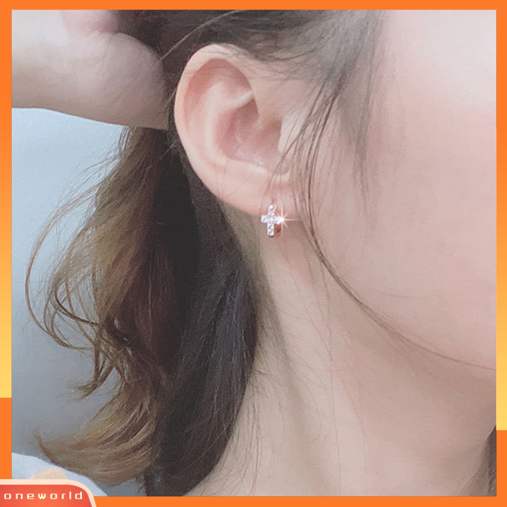 [WOD] 1pasang Anting Tusuk Portable Perhiasan Eye-catching Semua Cocok Anting Gadis Untuk Pakaian Sehari-Hari