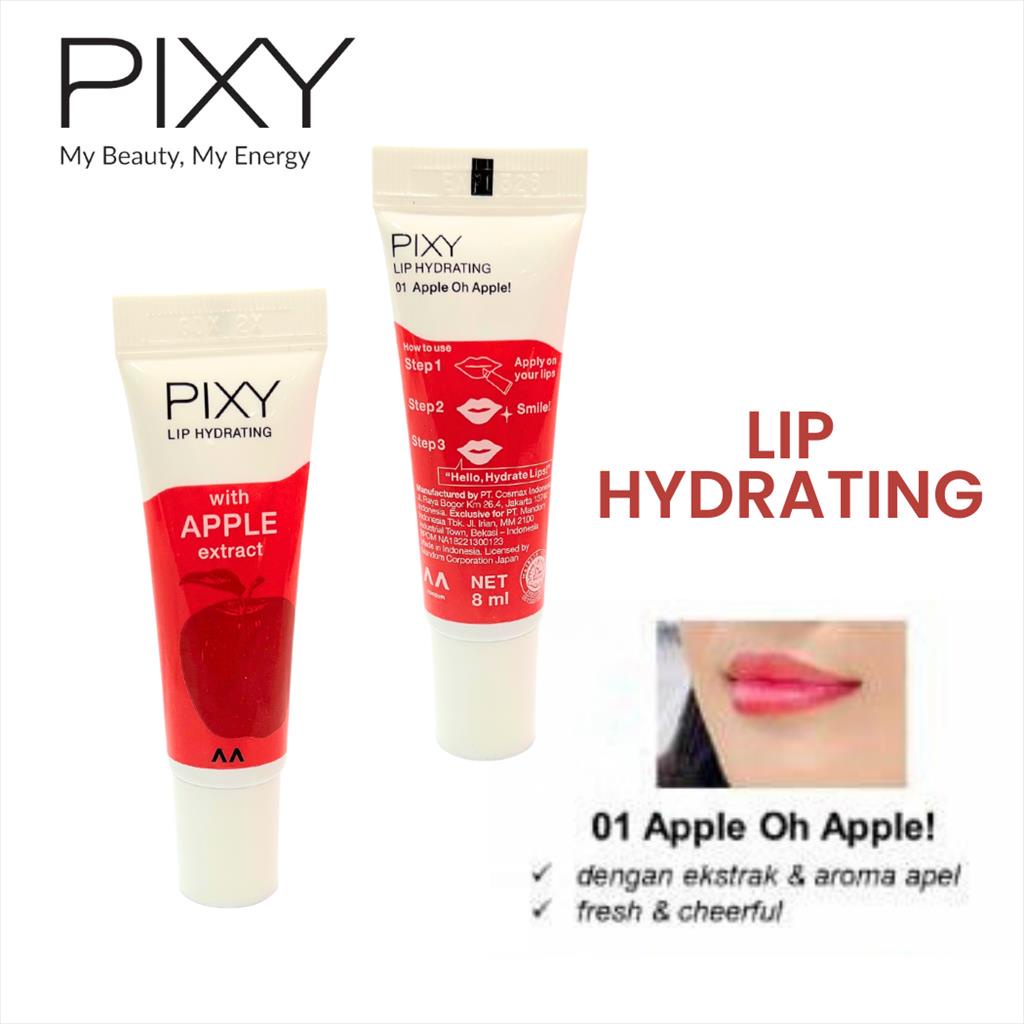 Pixy Lip Hydrating 8ml - Lip Balm - Pelembab Bibir | Apple Oh Apple - Honey Its Me | TnT Beauty Shop