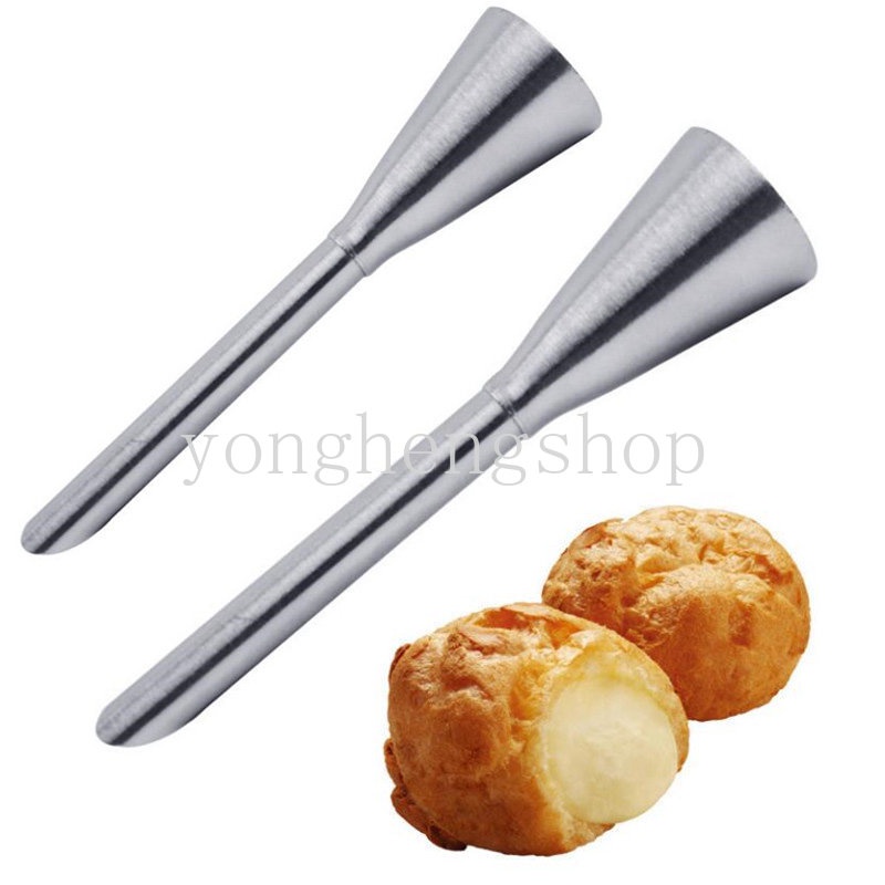 Stainless Steel Cream Icing Piping Nozzle Tips Pastry Cupcake Puff Cream Injector Rusia Nozel Dapur DIY Alat Kue Makanan Penutup Alat Dekorasi Kue