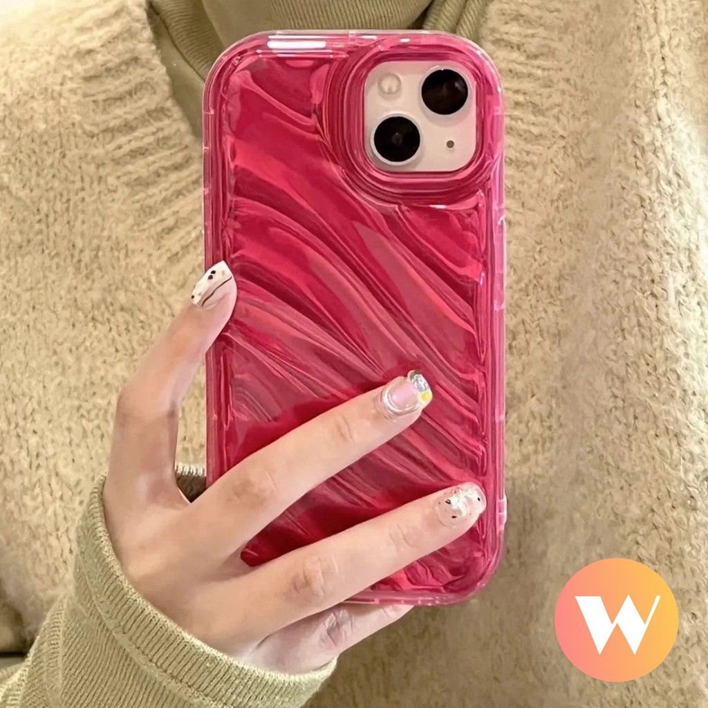 IPHONE Casing Ponsel Kartu Laser Warna Mempesona Mewah Kompatibel Untuk Iphone11 12 13 14 Pro MAX XR 7Plus 76s 8 6 Plus X XS MAX SE 2020lembut Kreatif 3D Stereo Pola Korgasi Cover