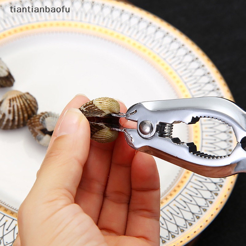 [tiantianbaofu] Klip Kerang Darah Zinc Alloy Sea Clip Desain Pegas Otomatis Klip Makanan Butik