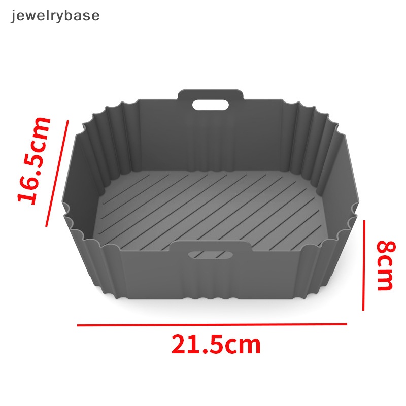 [jewelrybase] Air Fryer Silicone Pot Baking Non-Stick Reusable Oven Liner Tray Keranjang Lipat Butik