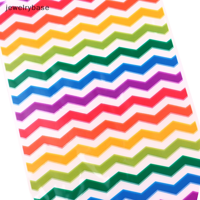 [jewelrybase] 120 Pcs Rain Stripes Candy Bags OPP Cellophane Kantong Hadiah Snack Makanan Kantong Butik