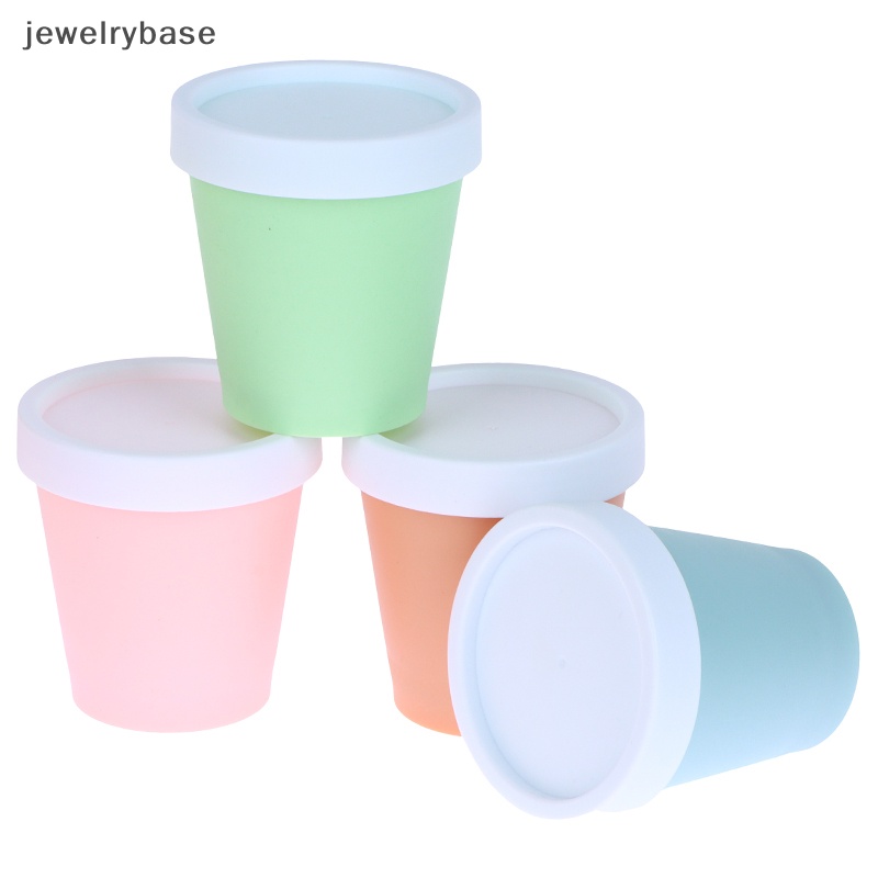 [jewelrybase] 1pc Gelas Tutup Dengan Mangkok Cream Dessert Es Yogurt Wadah Makanan Frozen Can Boutique