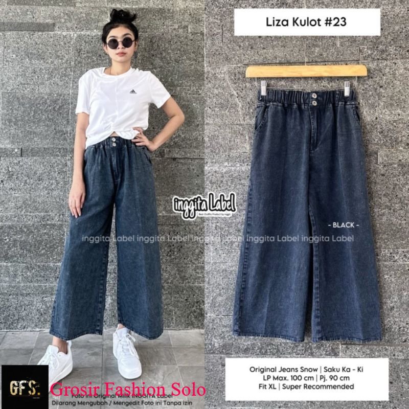 LIZA KULOT #23  | CELANA JEANS WANITA | INGGITA