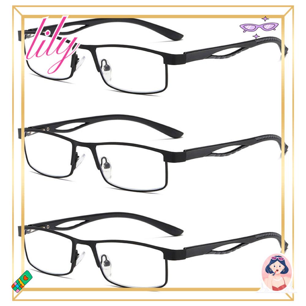 Lily Bisnis Kacamata Baca Fashion Frame Klasik Sederhana Anti-Cahaya Biru