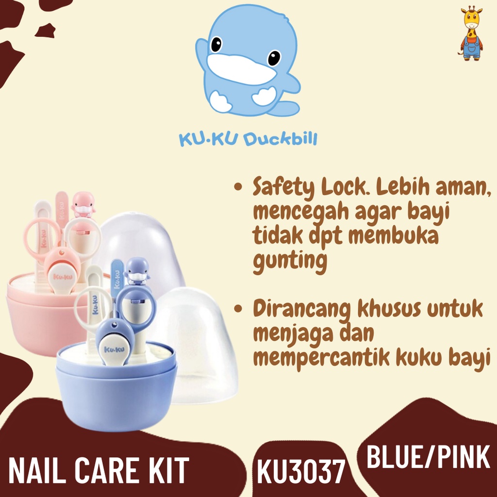 Kuku Duckbill Nail Care kit KU3037 - Perlengkapan Perawatan Kuku Bayi